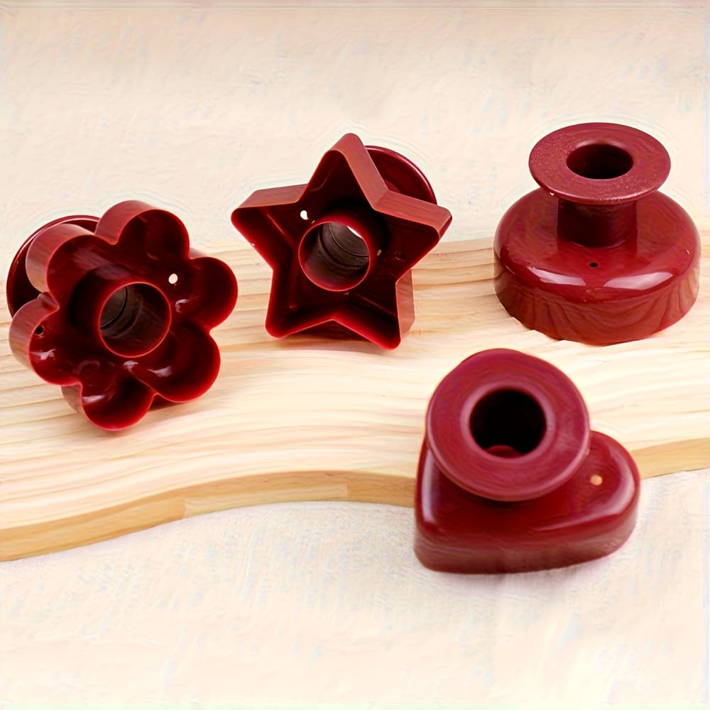 TEMU 4pcs Donut Mold Set, Donut Cutter, Baking Tools, Home Kitchen Accessories, | Decorative Donut Mold | Durable Mold, Donut Baking Supplies