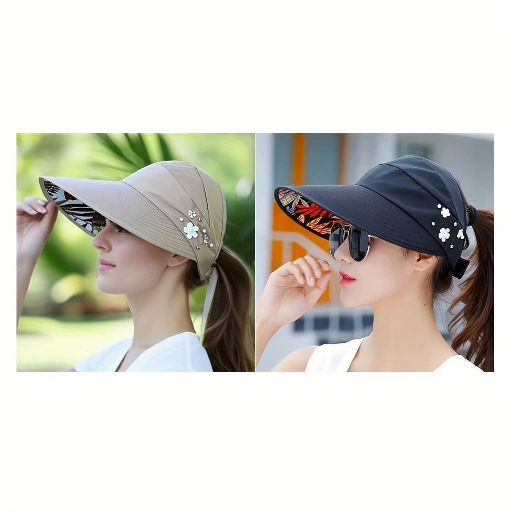 TEMU 2pcs New Style Outdoor Travel Casual Versatile Foldable Hat