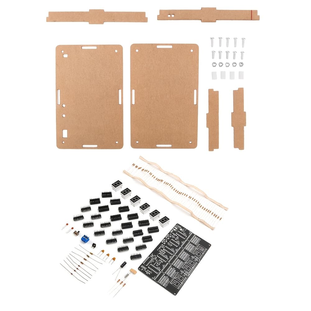 TEMU 1 Set Of Professional Dc4.5v-5.5v 6-digit Digital Circuit Clock Kit - Electronic Clock Teaching, Training, Welding Production, - Essential Props For Welding Training