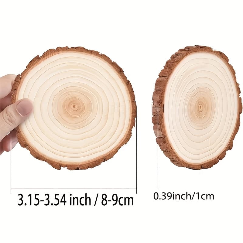 TEMU Wooden Slices, Decorative Pieces, Crafts, Table Decor, Diy Painting For Christmas Decorations, Diy Crafts.