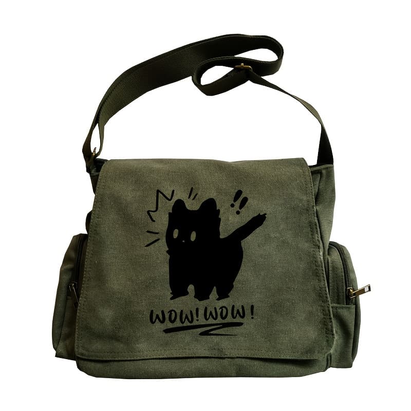 TEMU Cat Print, Large Capacity Messenger Bag, Vintage Tote Crossbody Shoulder Bag, Suitable For , Perfect For Shopping, Travel, And Dining, An Gift
