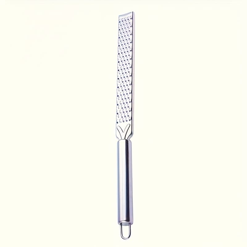 TEMU Multifunctional Stainless Steel Lemon Zester & Cheese Grater - Long Handle, Suitable For , Chocolate And Cheese - Gadget For Home And Outdoor Use, Product That Used In 11 Festivals