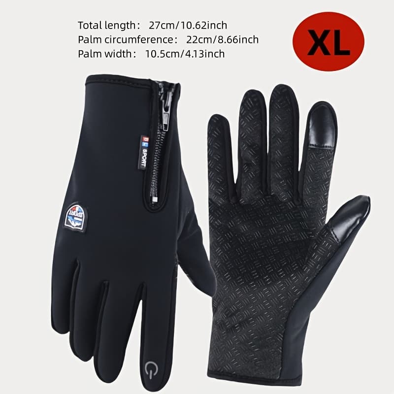 TEMU & Windproof Winter Sports Gloves With Touchscreen Control, High Quality Windproof Thermal For Skiing,, Solo Outdoor Activities - Unisex For , Smartphone Compatible (smartphone Not Included)