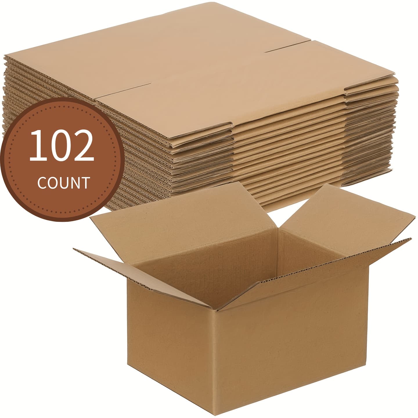 TEMU 8x6x4 Pack Of 102 Corrugated Cardboard Packing Shipping Mailing Moving Carton Boxes