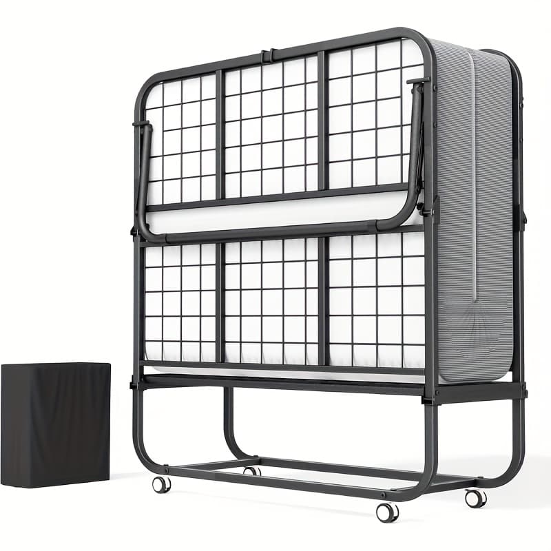 TEMU 75" X 31" Folding Bed, Portable Guest Bed For Adults, Metal Frame Folding Bed For Home And Office