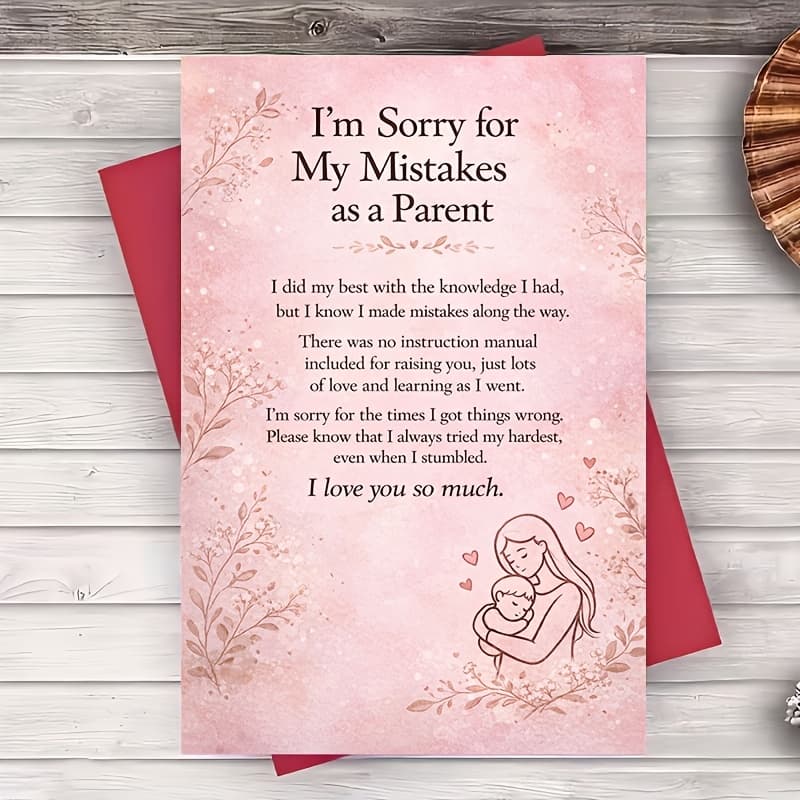 TEMU A Greeting Card To Their Son Or Daughter, A '' Note For Family Reconciliation, A Thoughtful Gift For A Birthday Or Any Day, A Greeting Card