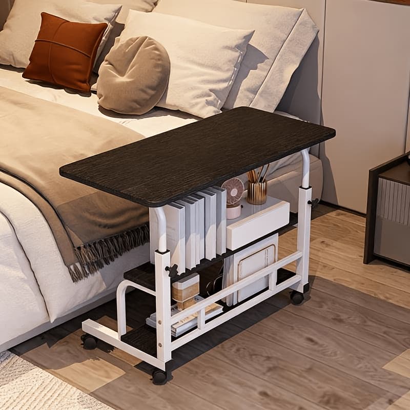 TEMU The Home-use Movable And Height-adjustable Computer Desk, In 4 Colors, Features Adjustment, Supports Computers, And Offers Flexible Use At Home.