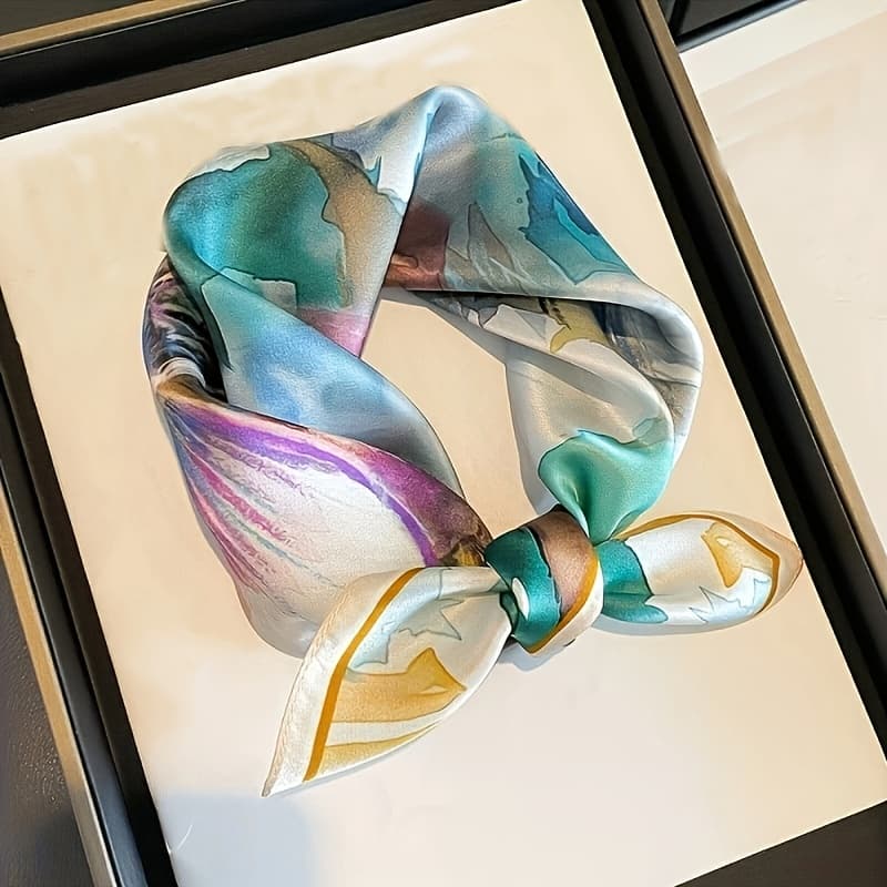 TEMU A Large Oil Painting Flower Measuring 27.5 Inches, Made Of Faux Material, Featuring A Smooth Fabric Lightweight And Portable, Perfect For Holiday Gifting