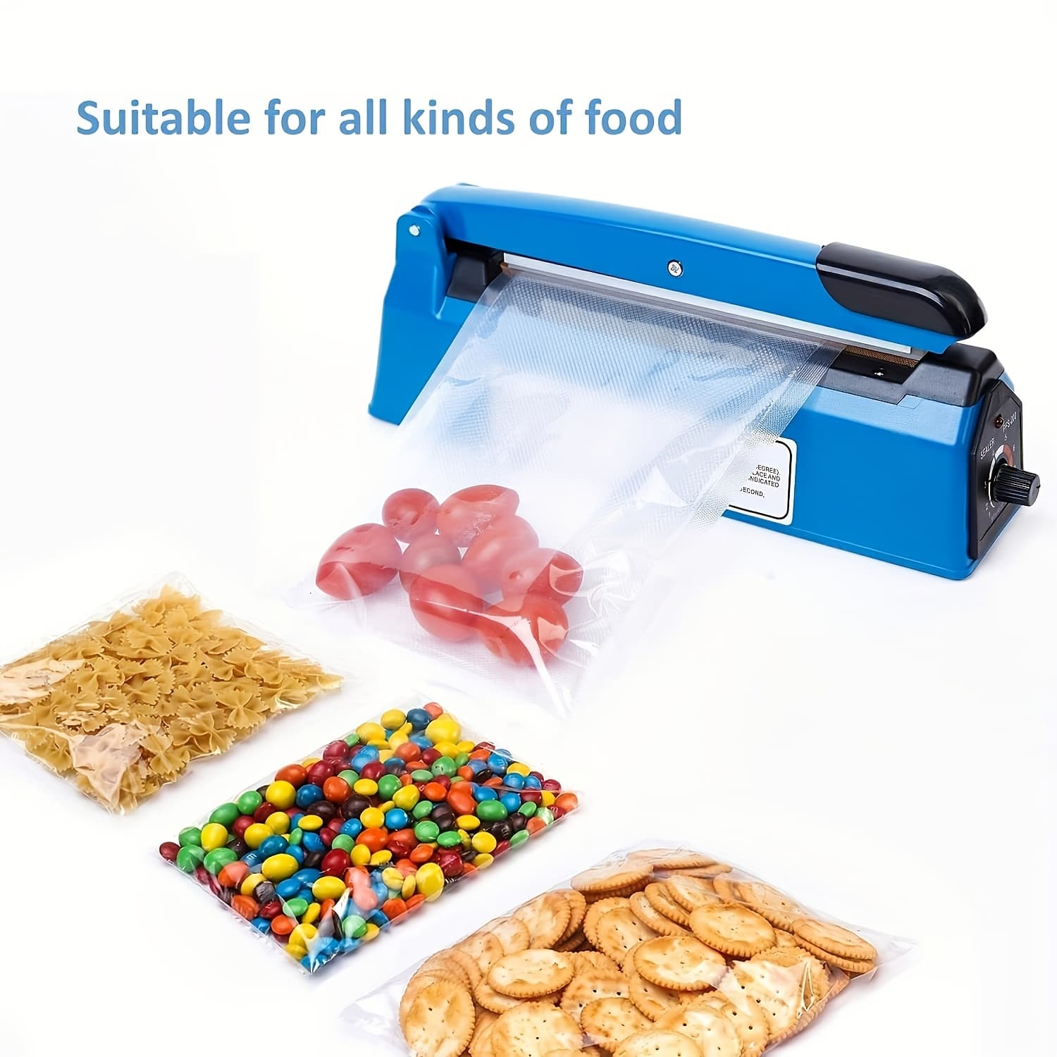 TEMU 8 Inch Heat Sealer, Manual Poly Machine For Plastic Bags Pe Pp Bags With Extra Replace Element Grip