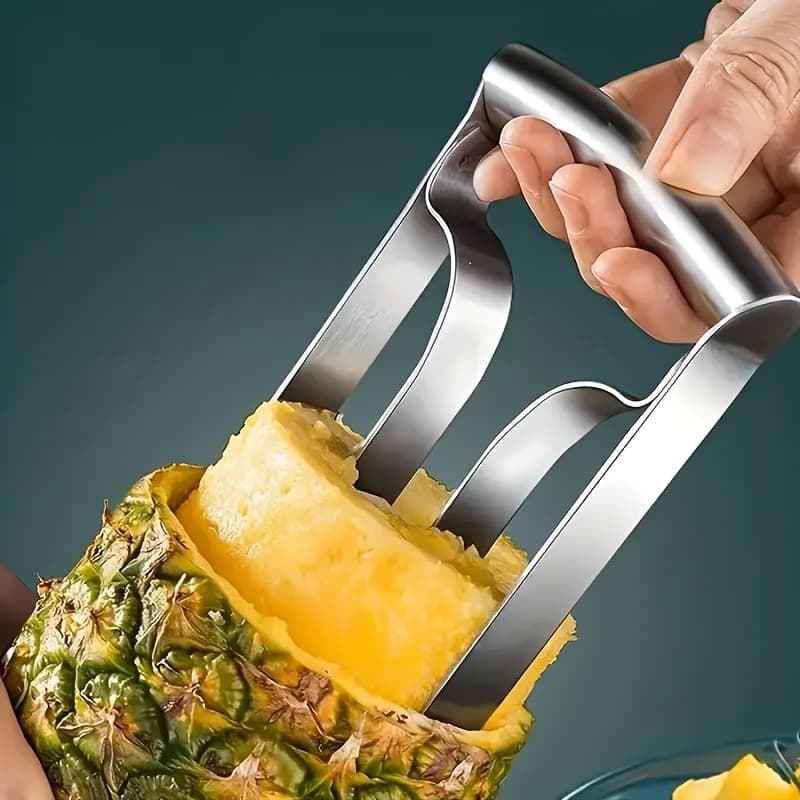 TEMU 1/2pcs Pineapple Slicer - Durable Stainless Steel Comfortable Grip - Perfect For Home And Kitchen/restaurant Use