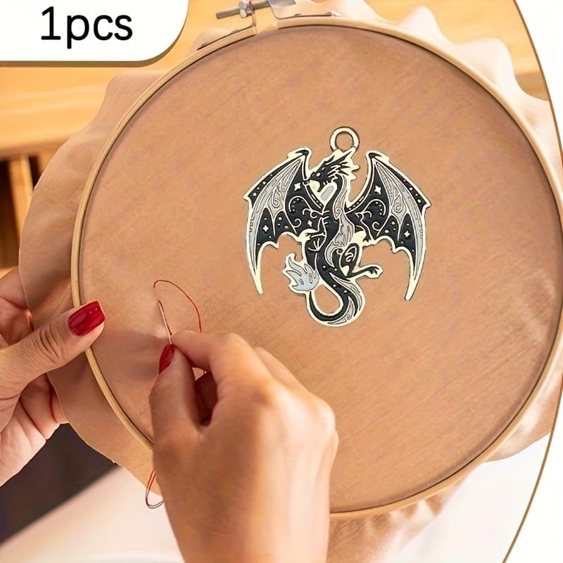 TEMU 1pc Magnetic Dragon Sewing Needle Holder, Cross Stitch Embroidery Needle Stand With , Metal Needle Organizer For Craft And Diy Projects, Perfect Gift For Crafting Enthusiasts