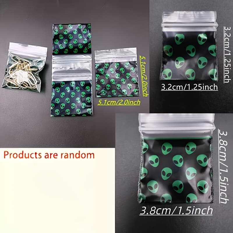 TEMU 100pcs 2.0x2.0 Inch Reusable Self-sealing Transparent Polyethylene Bags - Moisture-proof & Dustproof Small Storage Bags For Jewelry Beads, Stationery, Party Favors, , Jewelry Bags