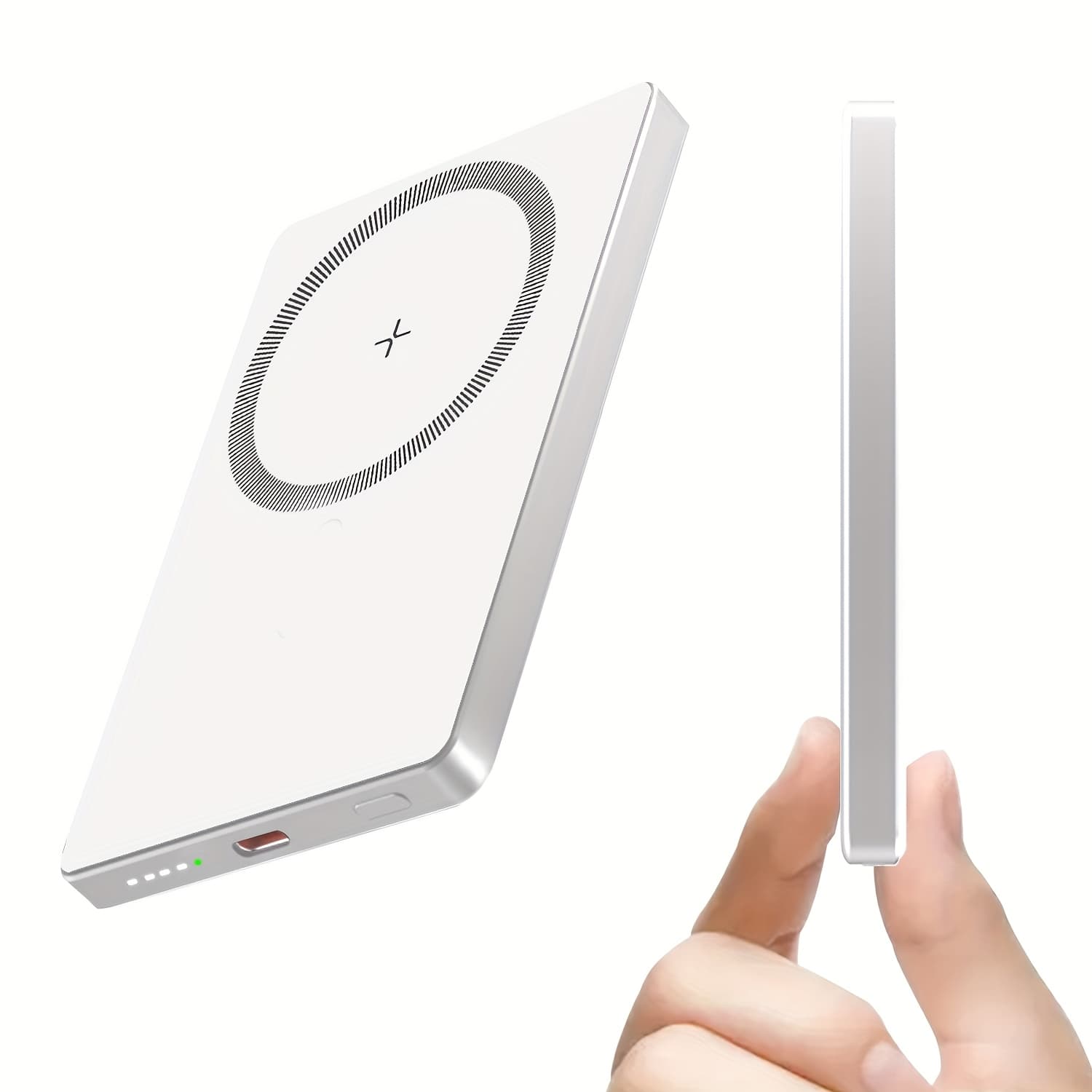 TEMU 19.25w Charge, Magnetic Wireless Charge Mobile Power Supply, 5000mah Mah Charging Bank
