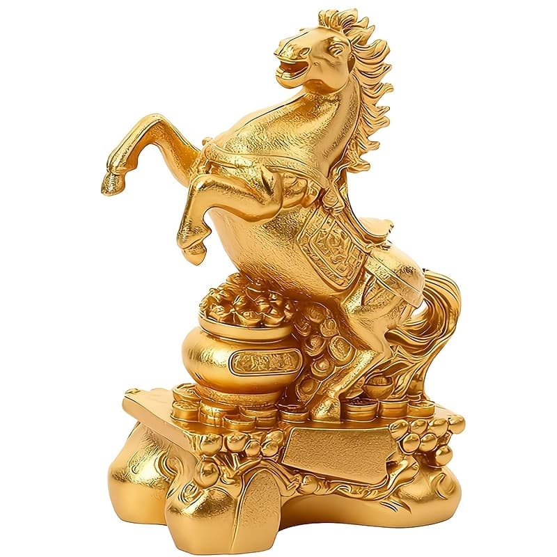 TEMU Chinese New Year Horse Statue, Statue Ornament, 2026 Shui Horse Year Ornament, Souvenir Sculpture, Attracting Wealth And