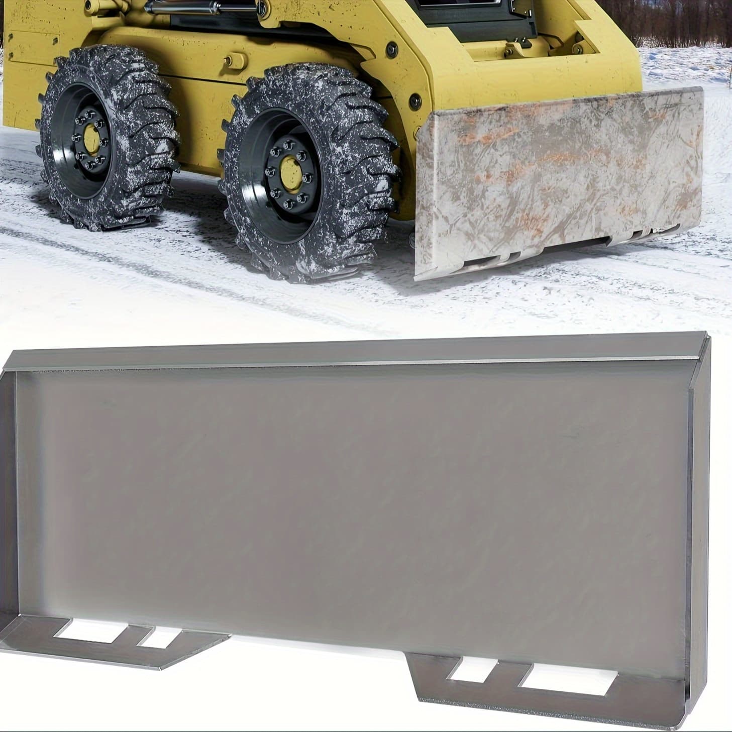 TEMU 3/8 Inch Quick Attachment Mounting Plate For Skid Loader Hitch