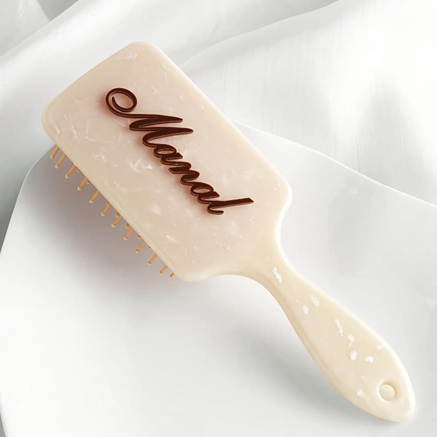 TEMU Custom 1pc Anti-static Mattress Comb, Custom 3d Acrylic Name, Wedding Bridesmaid Gift, Birthday Anniversary Gift, Party Giveaway