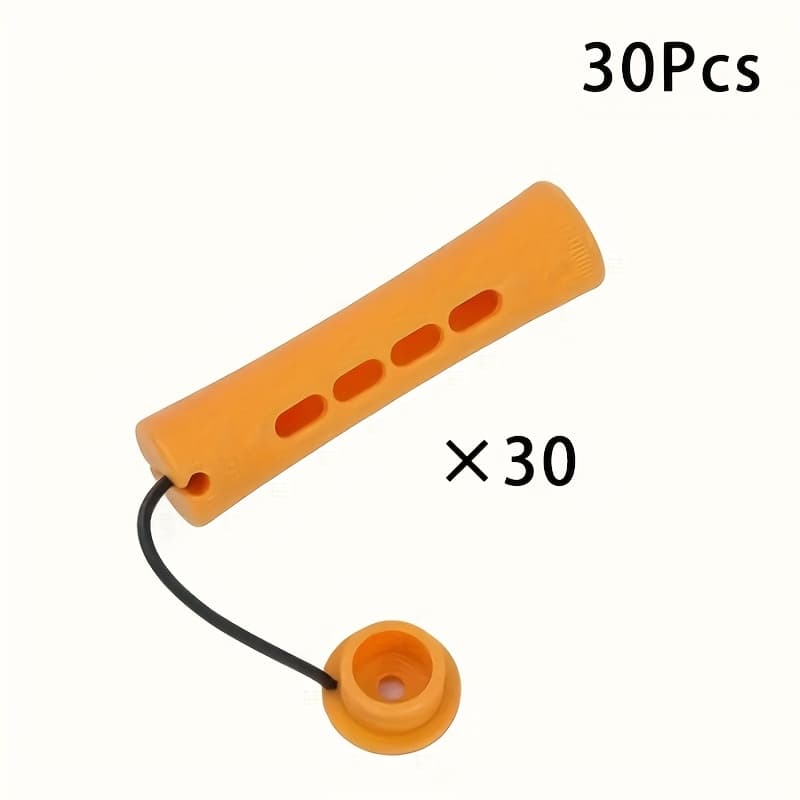 TEMU 30pcs No-heat Hair Curler Set With Non-slip Rubber Bands - Durable Plastic, Ideal For All Hair Types, Perfect For Home Use