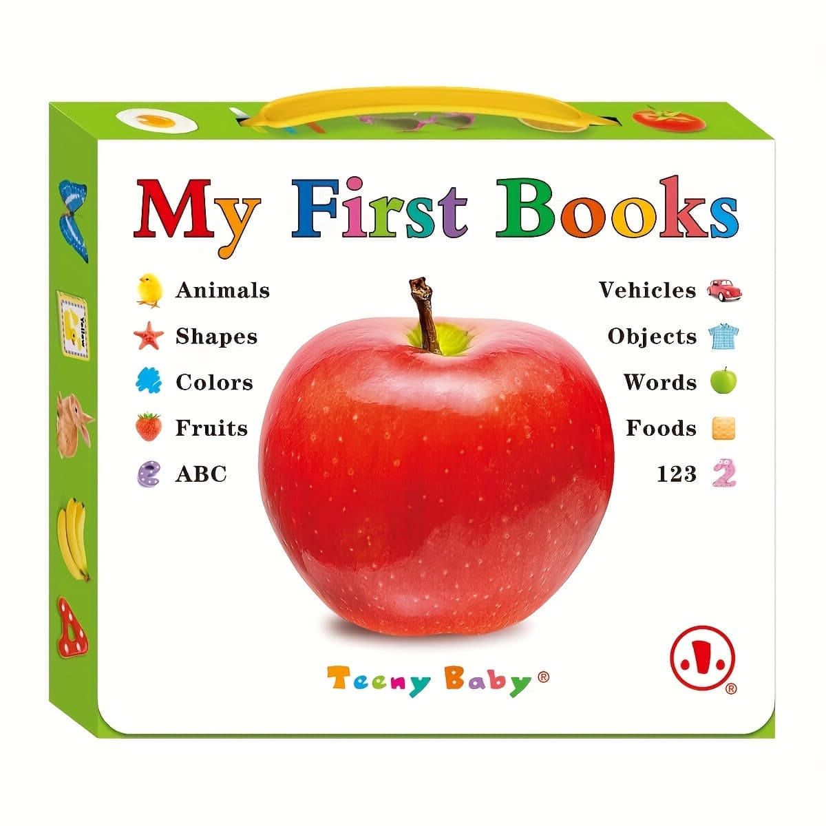 TEMU 1 Box Of 10 English Object Recognition Encyclopedia Picture Books - Word Learning Picture Books - Gift Box Set