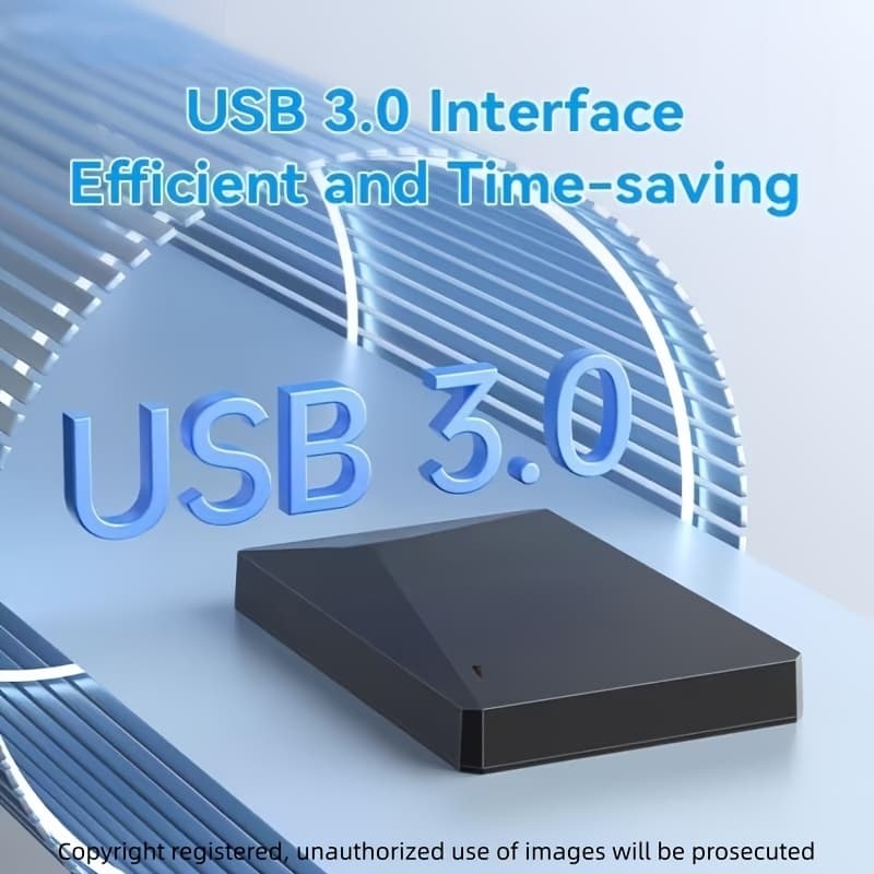 TEMU Brand Flagship Store 4tb External Hard Drive Usb 3.0 Portable Hdd Large Capacity Shockproof Uasp+ Transfer Plug And Play Suitable For Laptop Office Student Professional Backup Use thumbnail 2