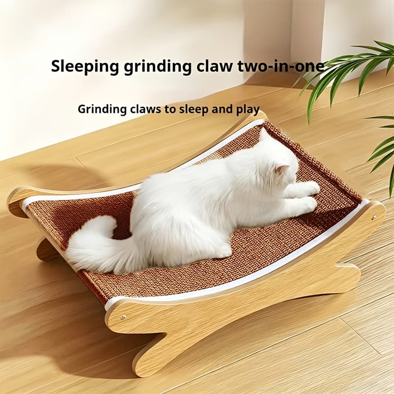 TEMU Sisal Cat Scratching Sofa Bed Integrated Toy Mat - Durable, Cat-friendly Sofa