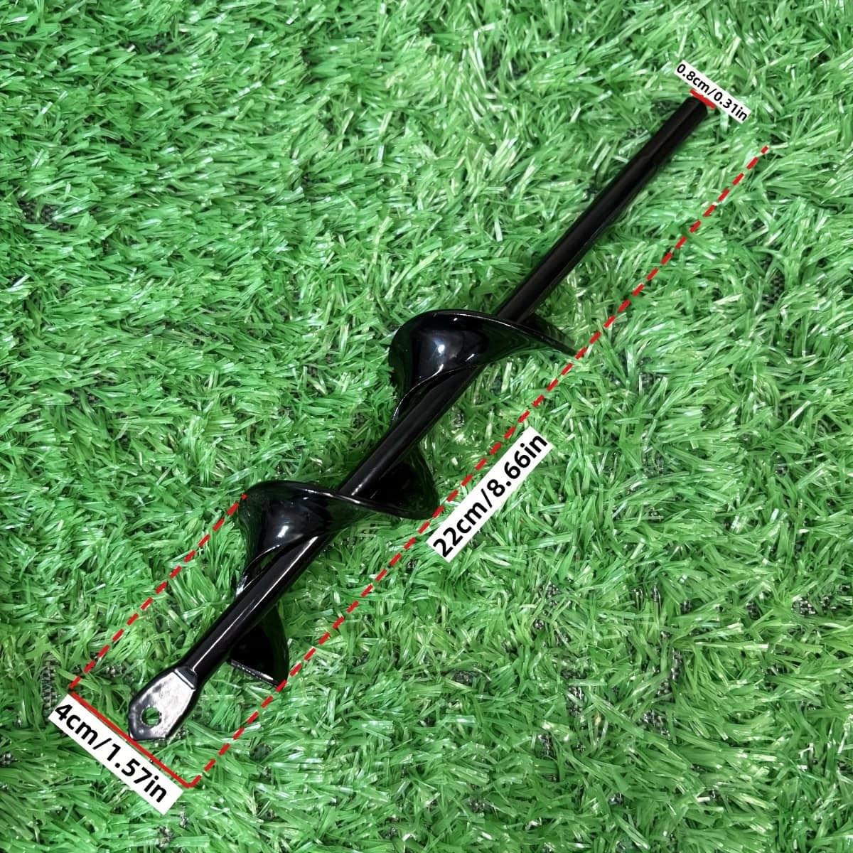 TEMU A Garden Drill Bit For Planting, Suitable For Flower Beds And Vegetable Gardens, Designed For Loosening Soil And Digging Holes