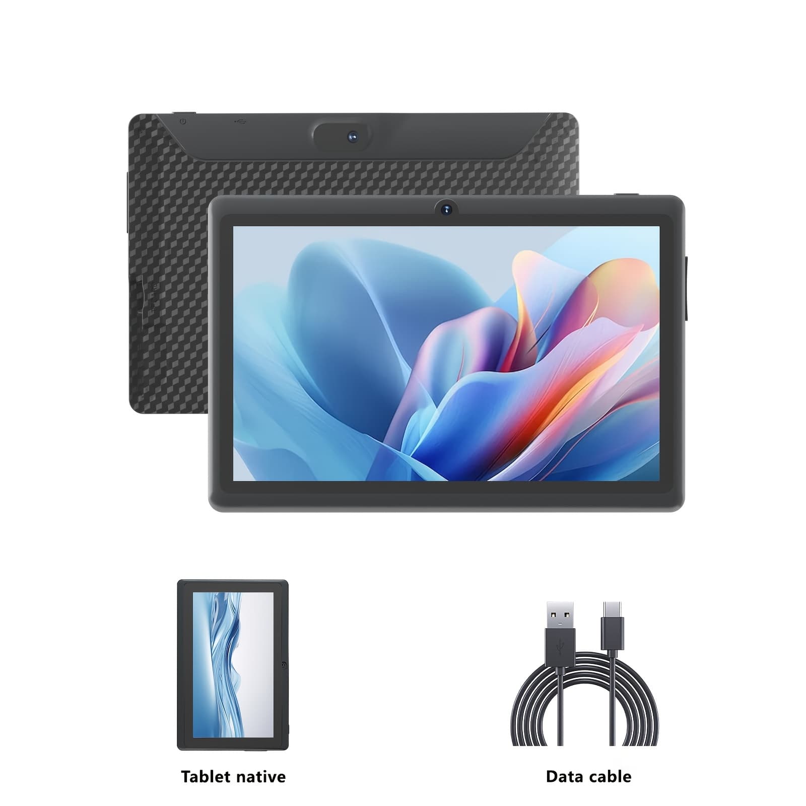 TEMU 7-inch Zzb Tablet | 4gb , 32gb Rom, 1tb Expansion Support, , Dual Camera, Wifi, Stereo Speakers | Safety Eye Protection, Rechargeable Battery, Type-c Charging, Tablet, Pad, Tablet, Pad