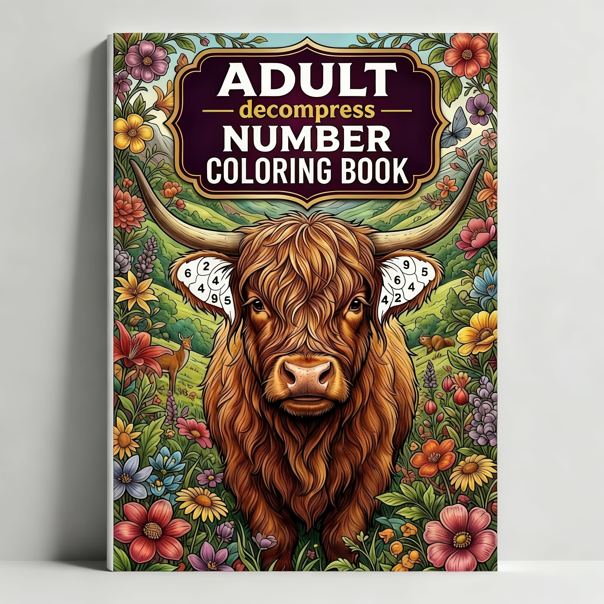 TEMU 1pc 40-page Adult Creative Book, Stress Relief Number Painting Book, Fun Pages, Ideal Gifts For Art Enthusiasts, Perfect For Easter, Birthday And Gifts
