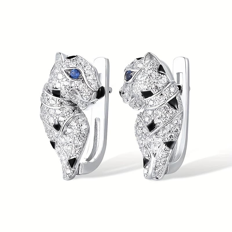 TEMU 1 Pair Fashionable Niche Exquisite Women's Earrings Leopard Shape Women's Stud Earrings Light Luxury Personalized Women's Earrings For Parties And Women Jewelry