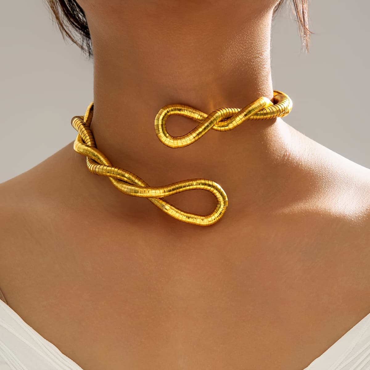 TEMU 1 Necklace, And Creative Transformable Diy Multi-style Necklace Jewelry Accessory, Metal Iron Chain, Suitable For Women's Parties, , And Daily Wear, Elegant Jewelry
