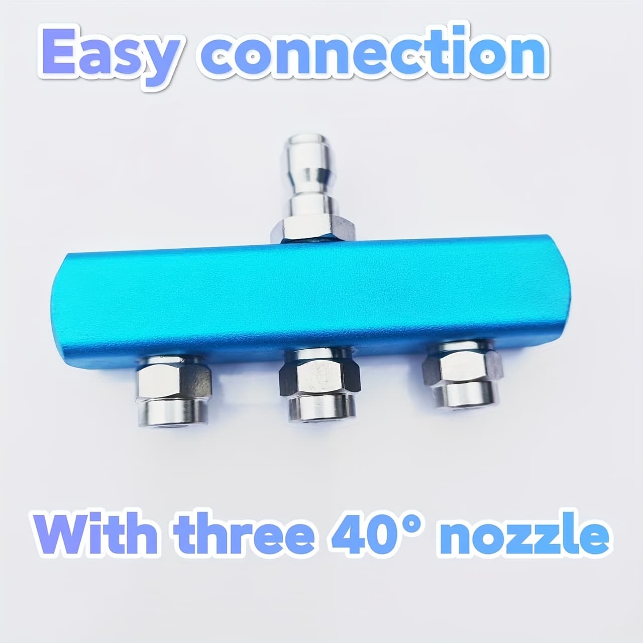 TEMU Wash Tool High-pressure Washer Nozzle, 3-in-1 Electric Washer Nozzle, Dual High-pressure Washer Nozzle, 1/4-inch Quick Connect, 5000 Psi Cleans Stains