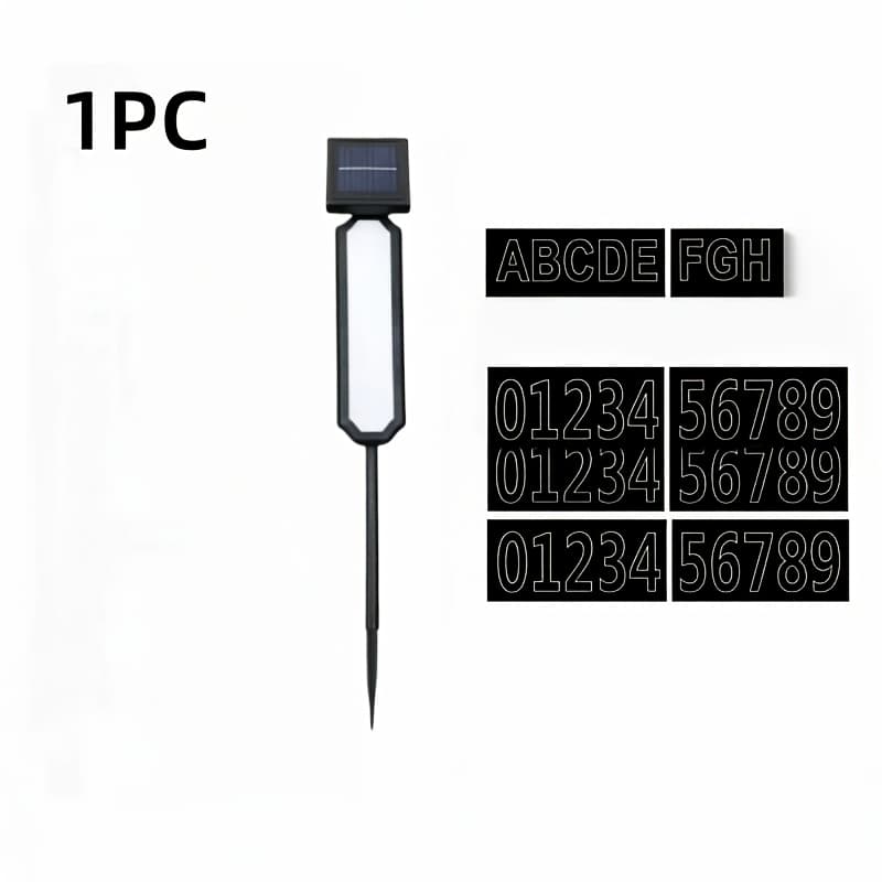 TEMU Solar Mailbox Lights, Floor-mounted Lawn Lights, No Wiring Required, Automatically Light , Address Signs, Suitable For Homes, Mailboxes, And Commercial Areas, Outdoor Christmas Gardens - Ip44