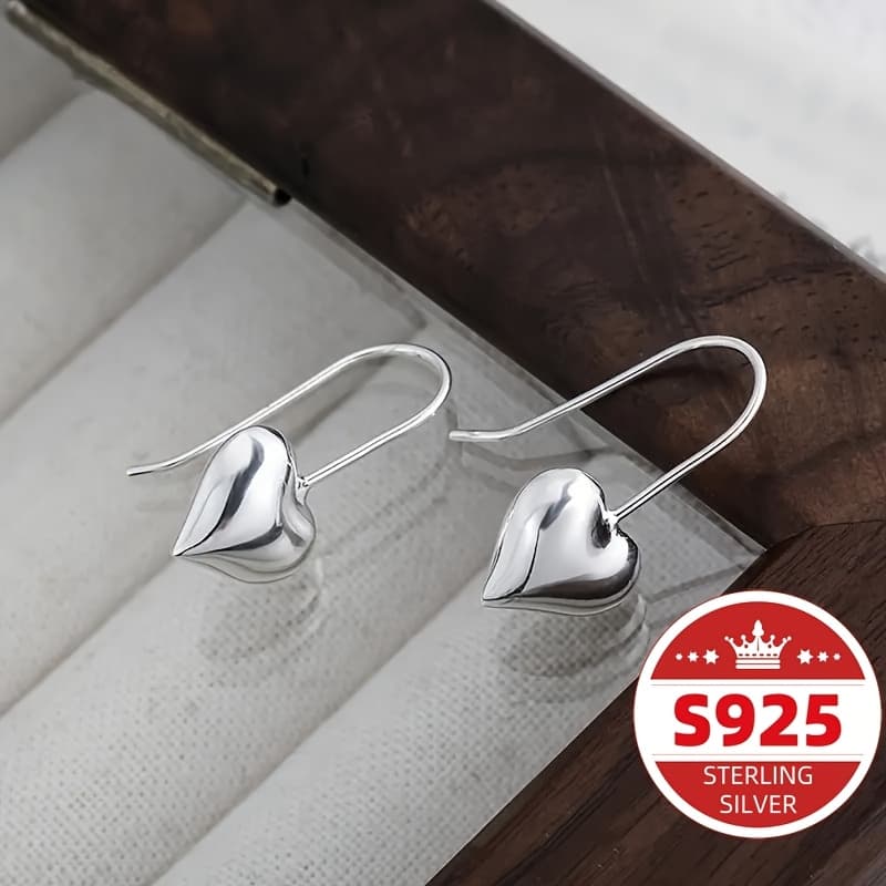 TEMU A Pair Of S925 Daily A Pair Of Minimalist, Exquisite, Stylish, Small, Unique, Loving, And Cool- Earrings For Daily Ladies