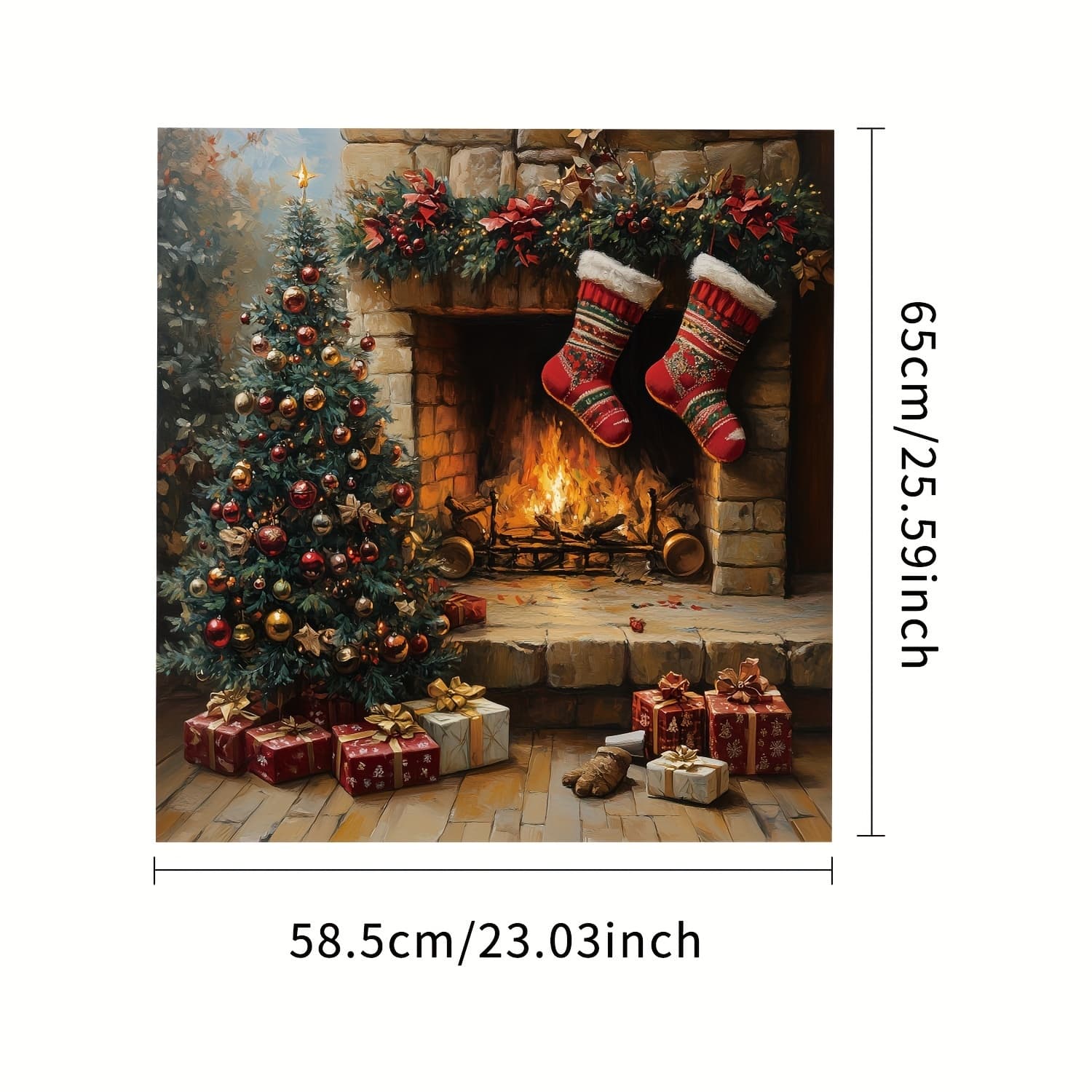 TEMU 2d Flat, 1pc Christmas Magnetic Dishwasher Cover - 2d Flat Holiday Design, No Glue Needed (23x25.5 Inch), Easy-clean Decorative Panel For Appliances & Festive Kitchen Decor, 2d Flat