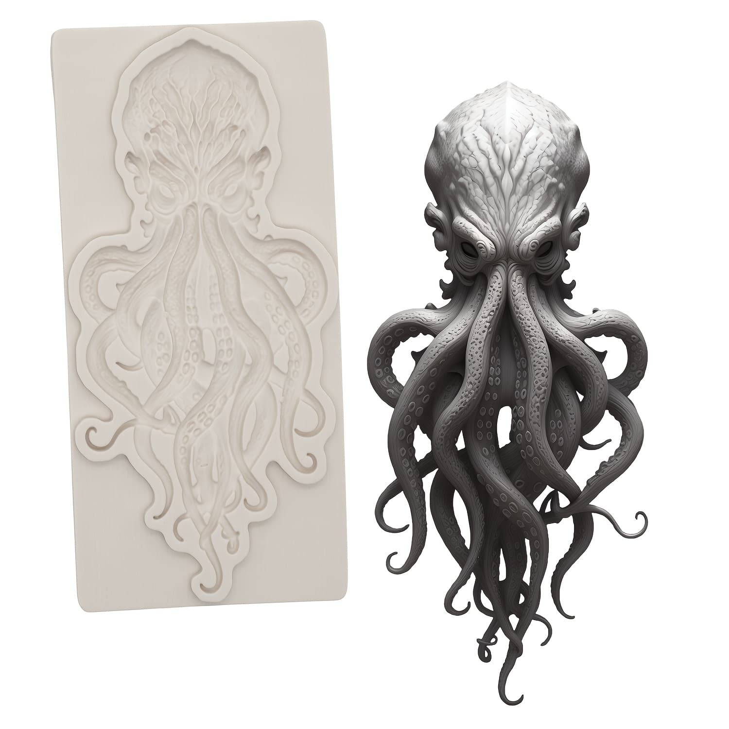 TEMU Octopus Silicone Mold, Halloween Gummy Cake Decorating Tool, Mold, Chocolate Molding Diy Resin Mold, Baking Tool