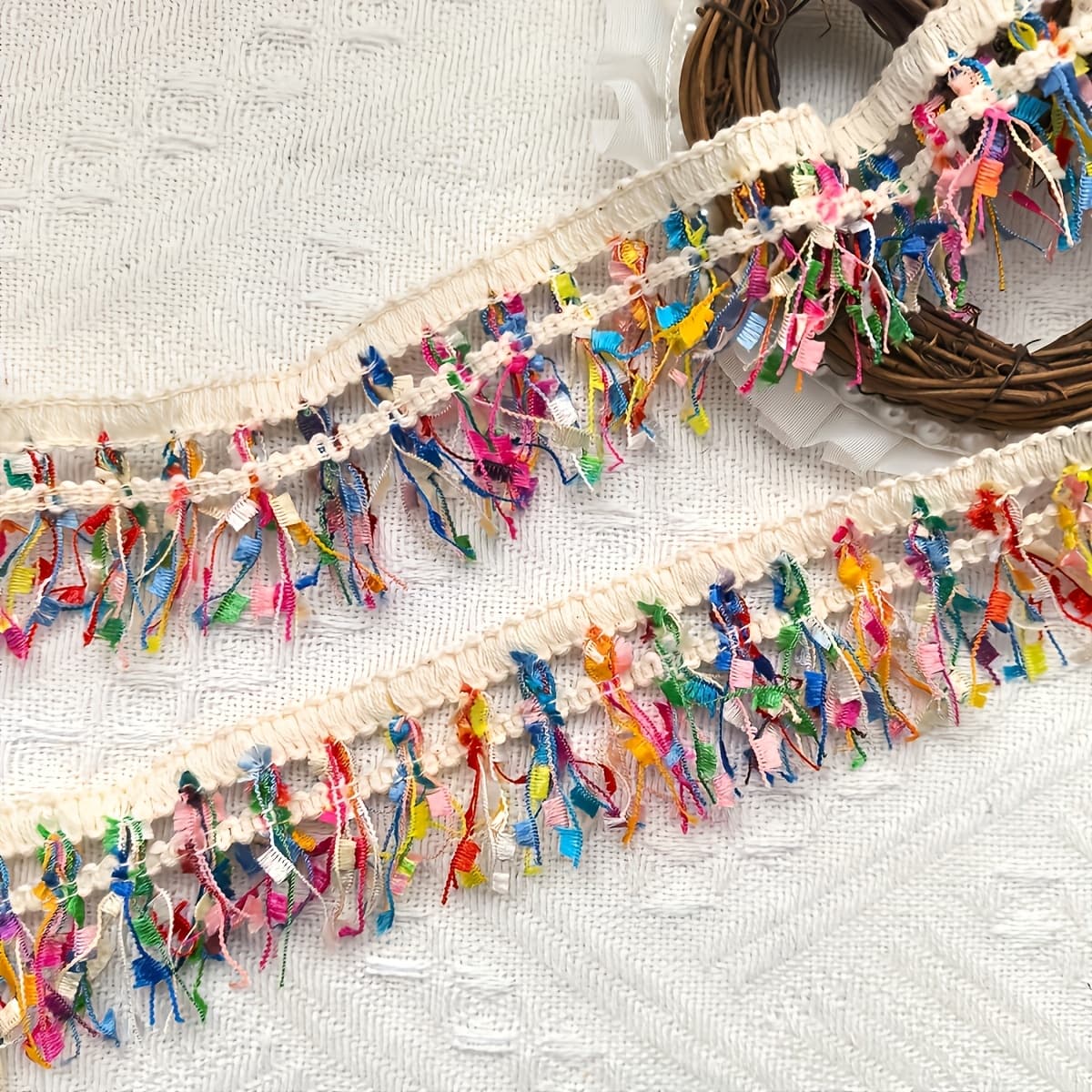 TEMU 1 Roll 4cm Wide Eyelash Fringe Lace, Garment Accessory