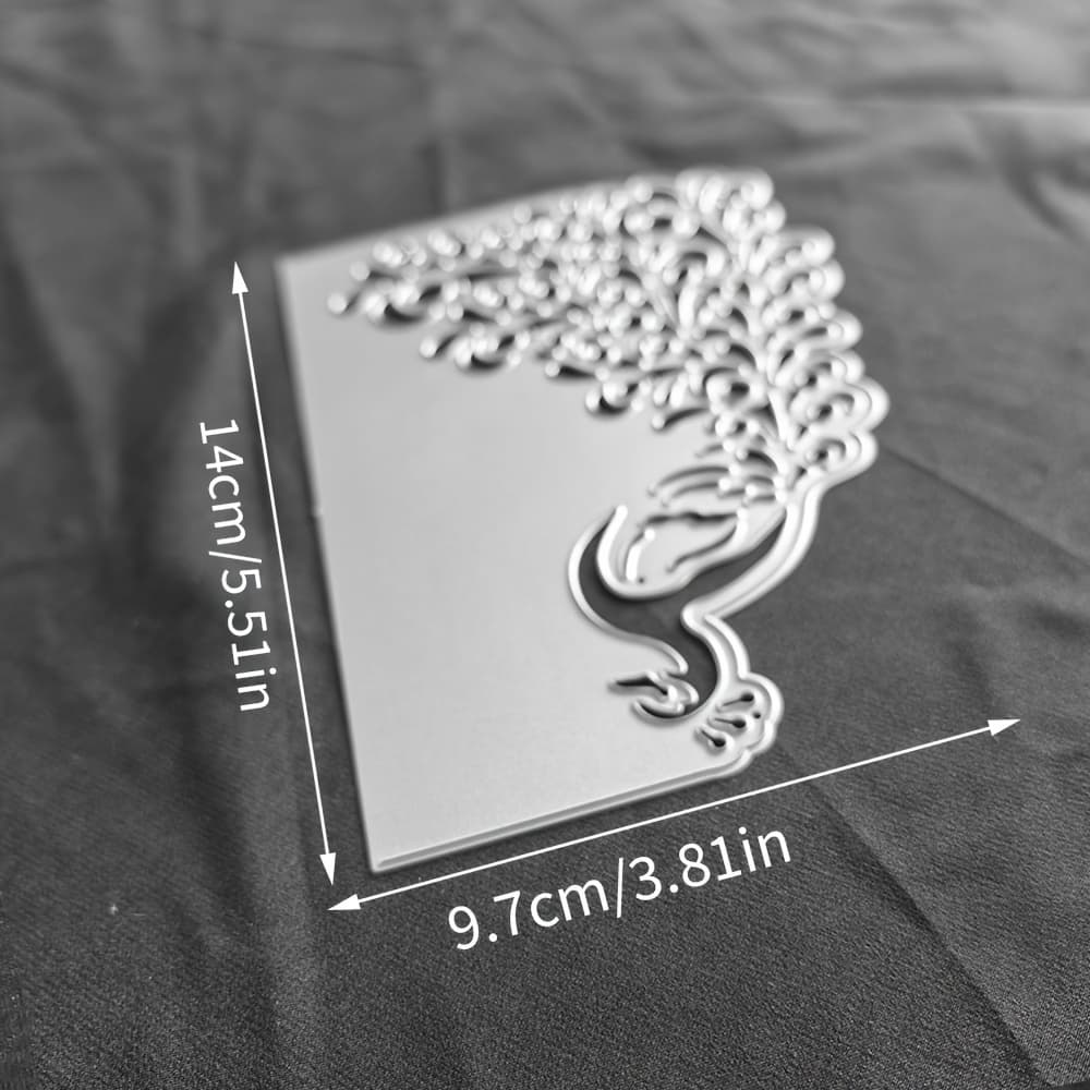 TEMU 1pc Creative Peacock Cutting Dies. Diy Scrapbooking Card Die Cut, Handmade Greeting Card Making Stencils, Handmade Craft Embossing Tool.