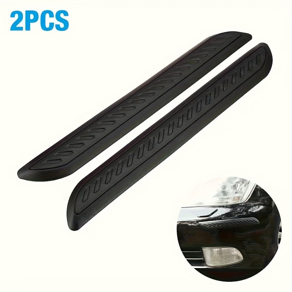 TEMU 1 Pair Of Car Door Scratch Protection Strips, Rearview Mirror Anti-collision Stickers, Universal Rubber Car Bumper Protection Strips, Decorative Strips
