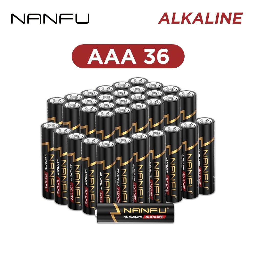 TEMU Nanfu Aaa 36 Batteries 1.5v For Single Use, Not Rechargeable (halloween And Christmas )