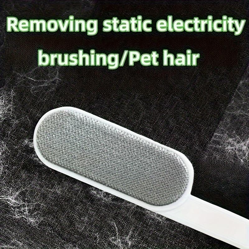 TEMU A Hair Removal Brush, Reusable For Cleaning Clothes, Bedding, Sofas, Furniture, And Carpets, Eliminates Static Electricity, With A Plastic Handle, No Electricity Required