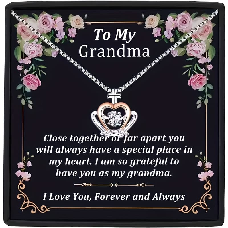 TEMU A Necklace Featuring A Crown Pendant To My , Complete With A Message Card And Box. A Thoughtful Gift For Special Occasions, A Accessory With A , A Sturdy Pendant, Perfect For Family Gifting