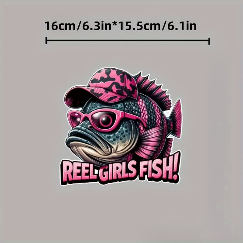 TEMU Vinyl For Fishing Enthusiasts, Durable Stickers Suitable For Tackle Boxes, Windows, And Laptops