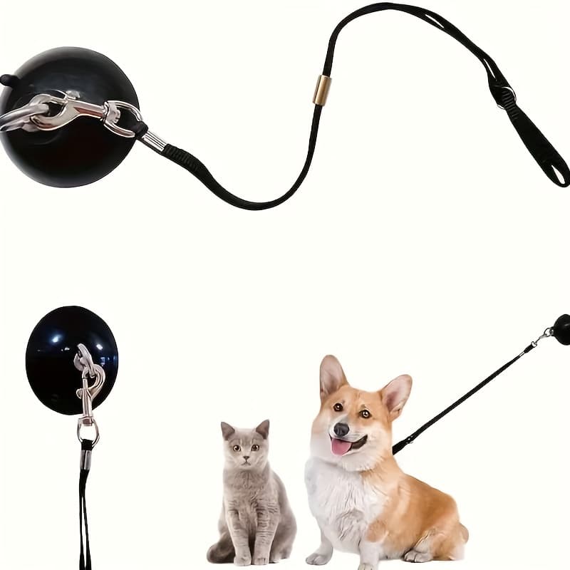 TEMU Pet Bathing Restraint Suction Cup Collar With Rope Strap, Universal For Cats And Dogs, Anti-scratch And Anti-movement, For Wet/dry Cleaning And Grooming, Detachable And Adjustable