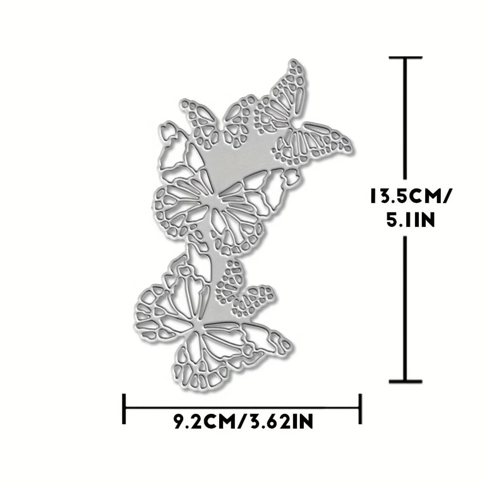 TEMU 1pc Metal Cutting Die, Silver-gray, Fantasy Theme, Suitable For Scrapbooking, Embossing, Handmade Greeting Card Making, Gift Card Making