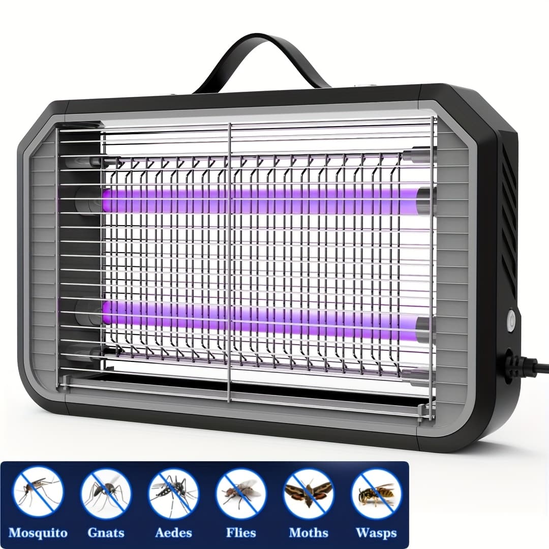 TEMU 4200v Bug Zapper Indoor, Portable Killer Lamp, Fly Insect Killer With Hanging Belt, Hanging Wall Fly Trap, Electric Bug Zapper For Home Office Bedroom, Power Supply(no Remote Control)