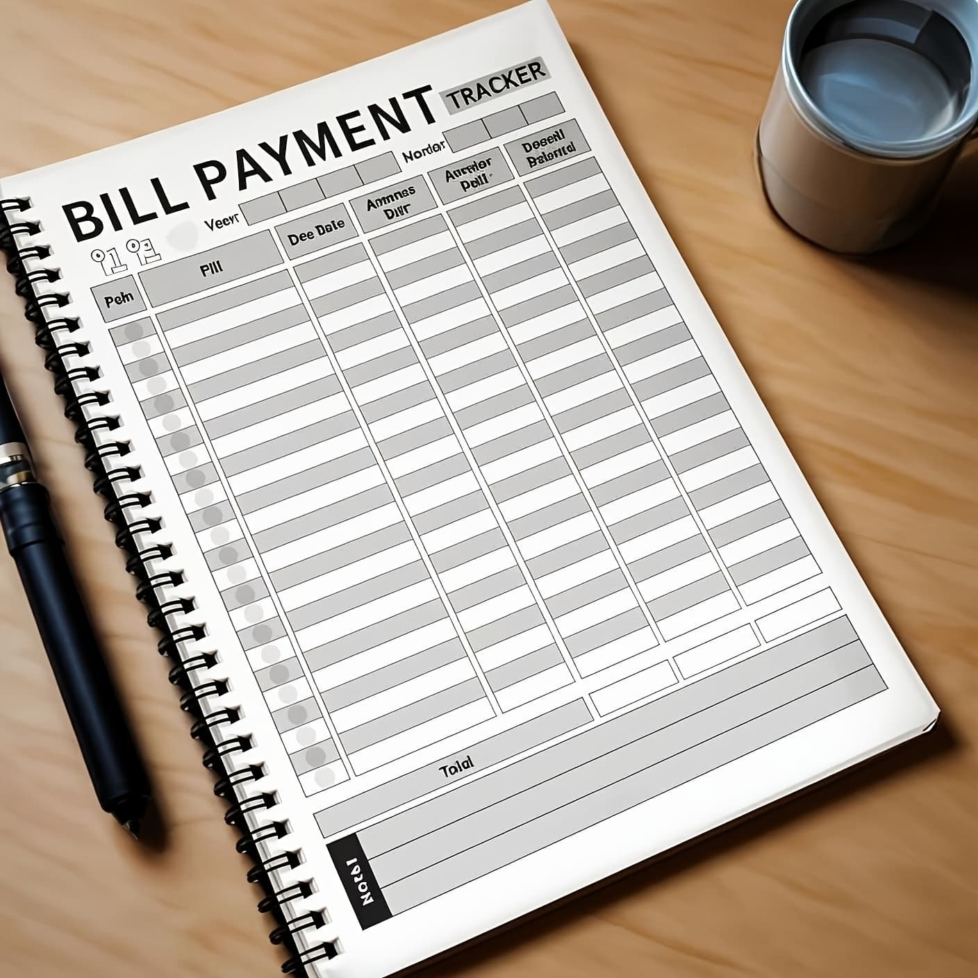 TEMU 48 Month Bill Organizer And Budget Planning Notebook - Monthly Financial With Expense Schedule, Payment Log And Savings - Durable Paper Version In English, Bill Tracking Notebook