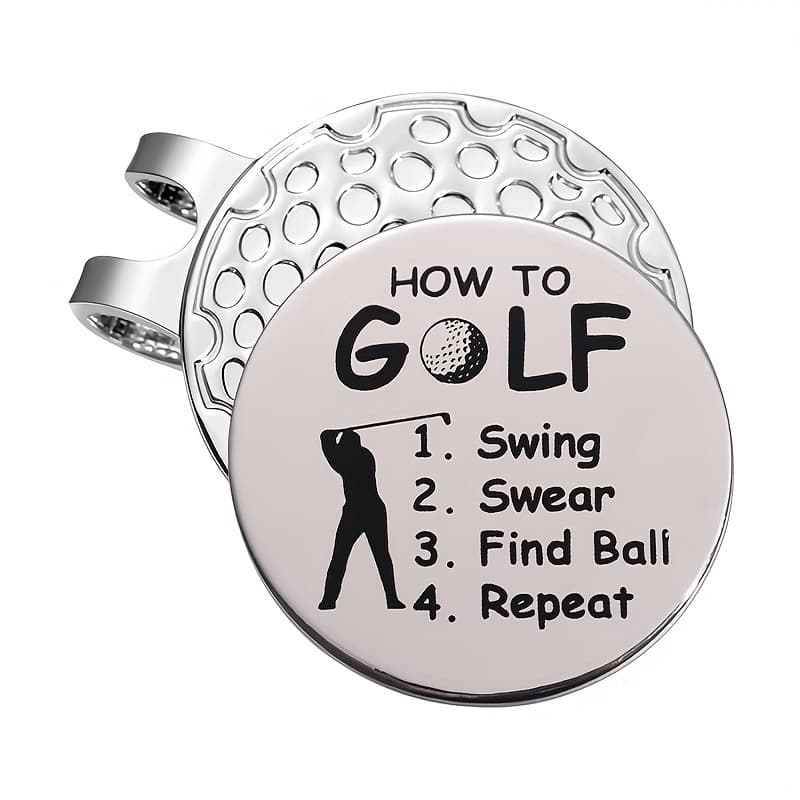 TEMU Magnetic Clip For Golf Hats, Perfect For Weekend Sports, Includes A Ball Position Marker, Hat Additions, Metal Magnetic Items, Team Logo, And A Great Small Gift