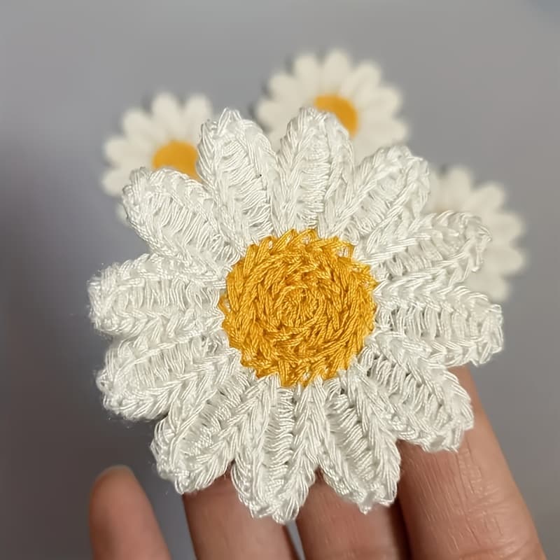 TEMU 10pcs Flower Patch Patches Handmade Accessories