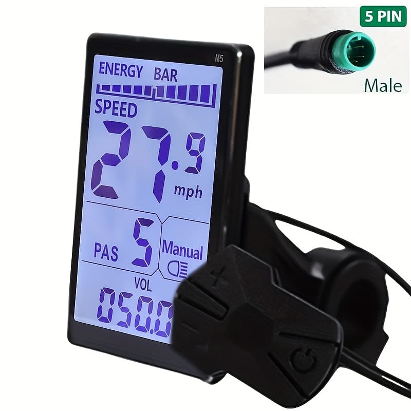 TEMU M5 Display Uart2 Electric Lcd Display Lcd Display For Electric Bike Scooter Lcd Panel Screen Ebike Computer, Without Battery