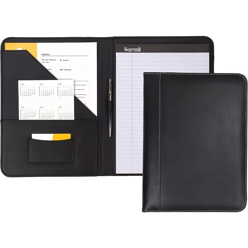 TEMU Leather Folder A4, A Lightweight And Elegant Unisex Business Bag, Storage Bag
