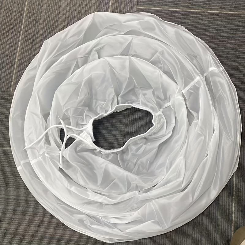 TEMU Elegant Three-ring Ruffle Princess Skirt Shorts - White Non-woven Fabric, Fits All, Perfect For Summer Parties And Weddings, Durable And Comfortable